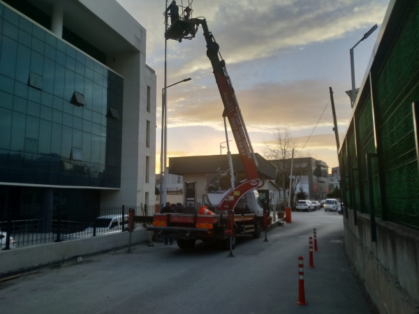 Suryapı Emniyet Bölge müdürlüğü, Bayrak Direği Dikme Çalışması