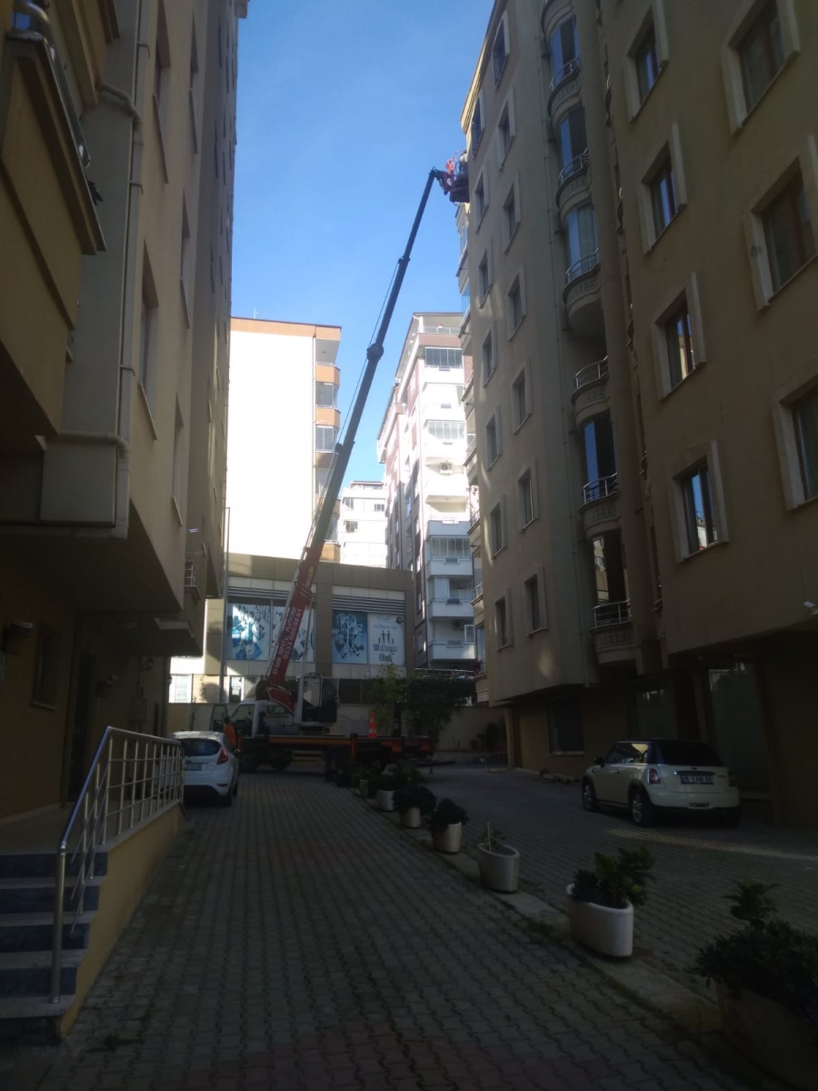 Osmangazi/İhsaniye 8 Katlı Binaya Gider Montaj Çalışması