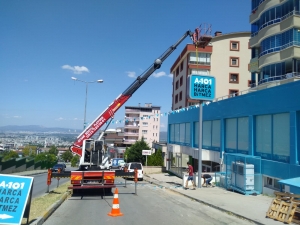 Yıldırım/Bursa Tabela Demontaj ve Montaj Çalışması